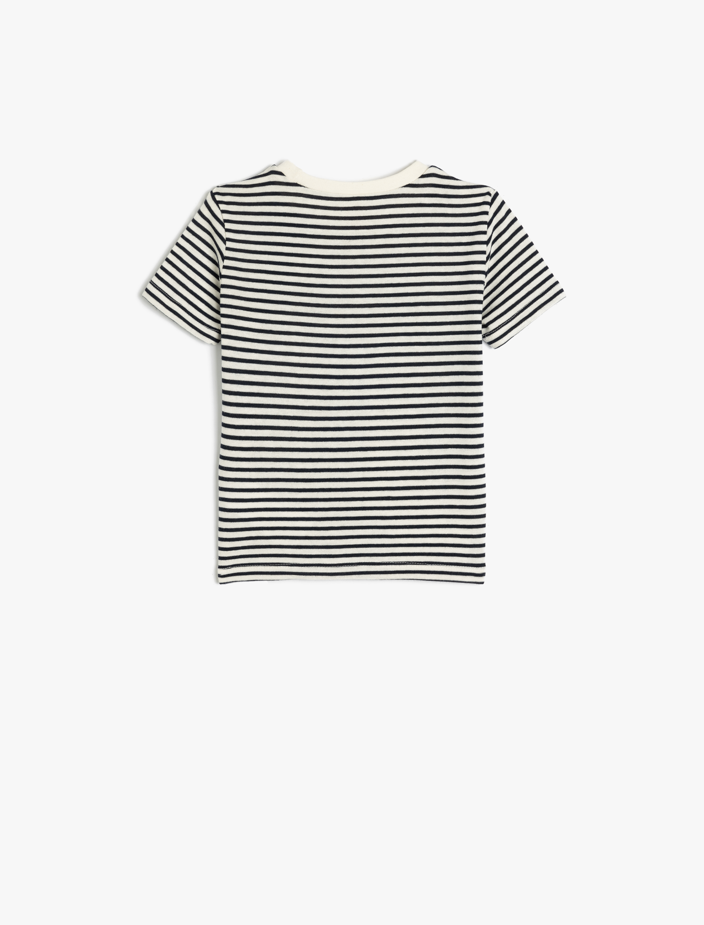  Erkek Bebek Tişört Uzun Kollu Bisiklet Yaka Tek Cep Detaylı