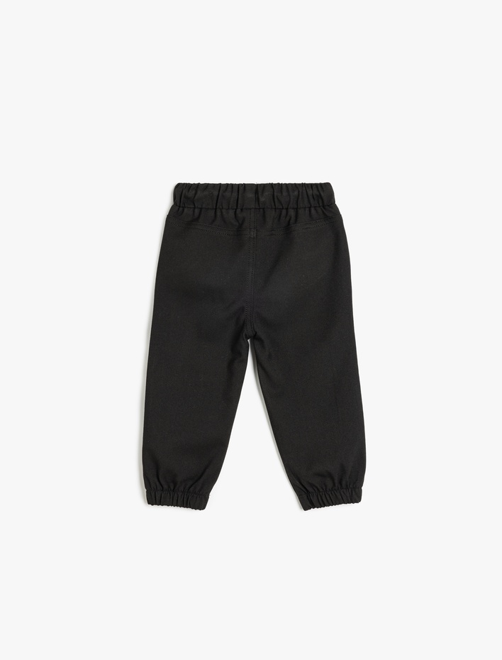Erkek Bebek Jogger Pantolon Beli Bağlamalı Cepli