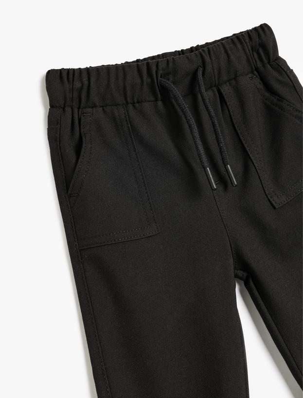 Jogger Pantolon Beli Bağlamalı Cepli_2