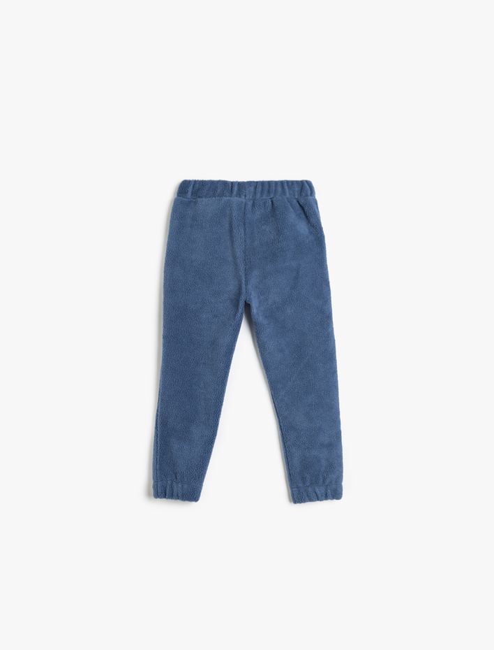 Erkek Bebek Polar Jogger Eşofman Altı Beli Bağlamalı Cep Detaylı