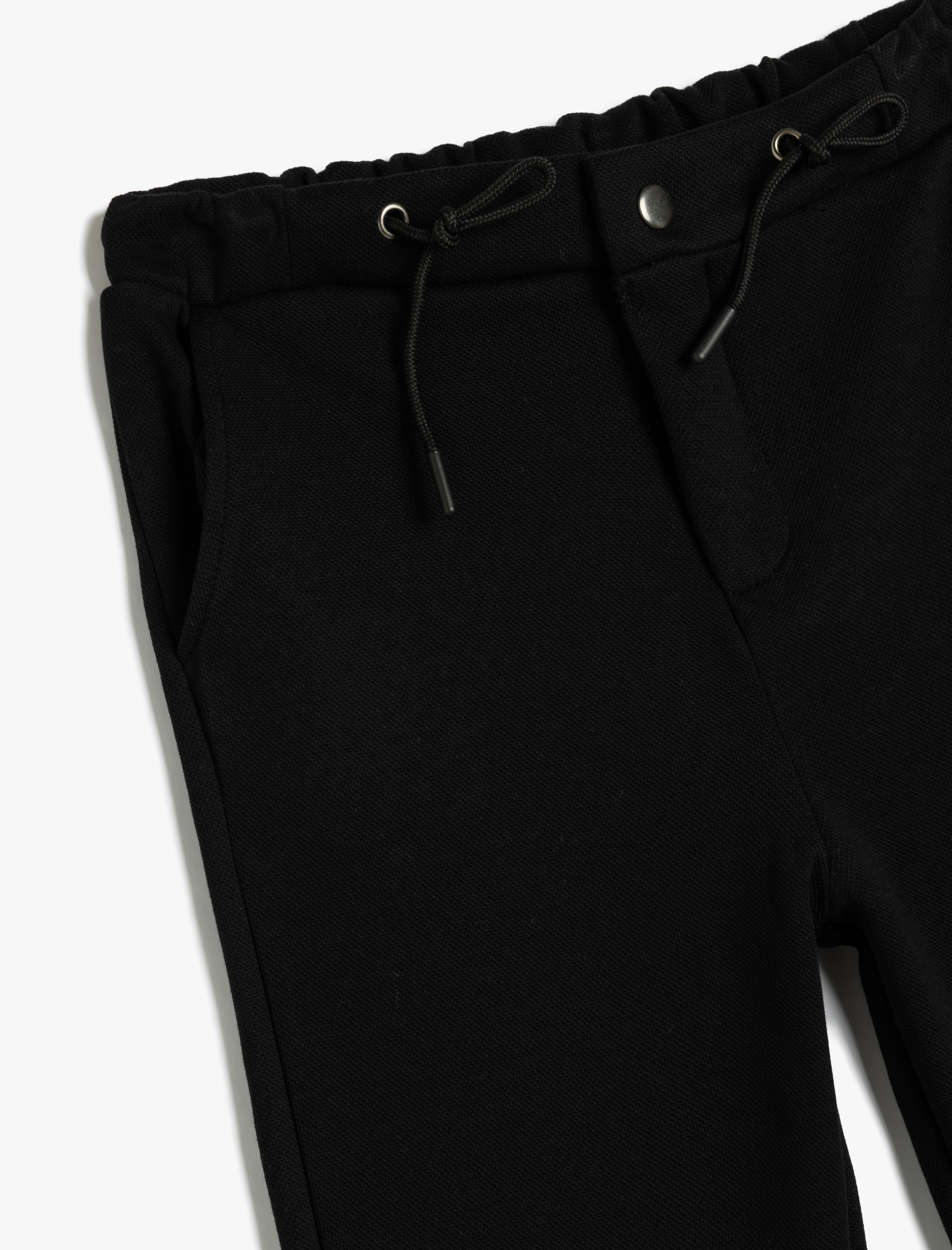  Erkek Çocuk Fermuar Detaylı Bel Bağcıklı Pantolon Görünümlü Eşofman Altı