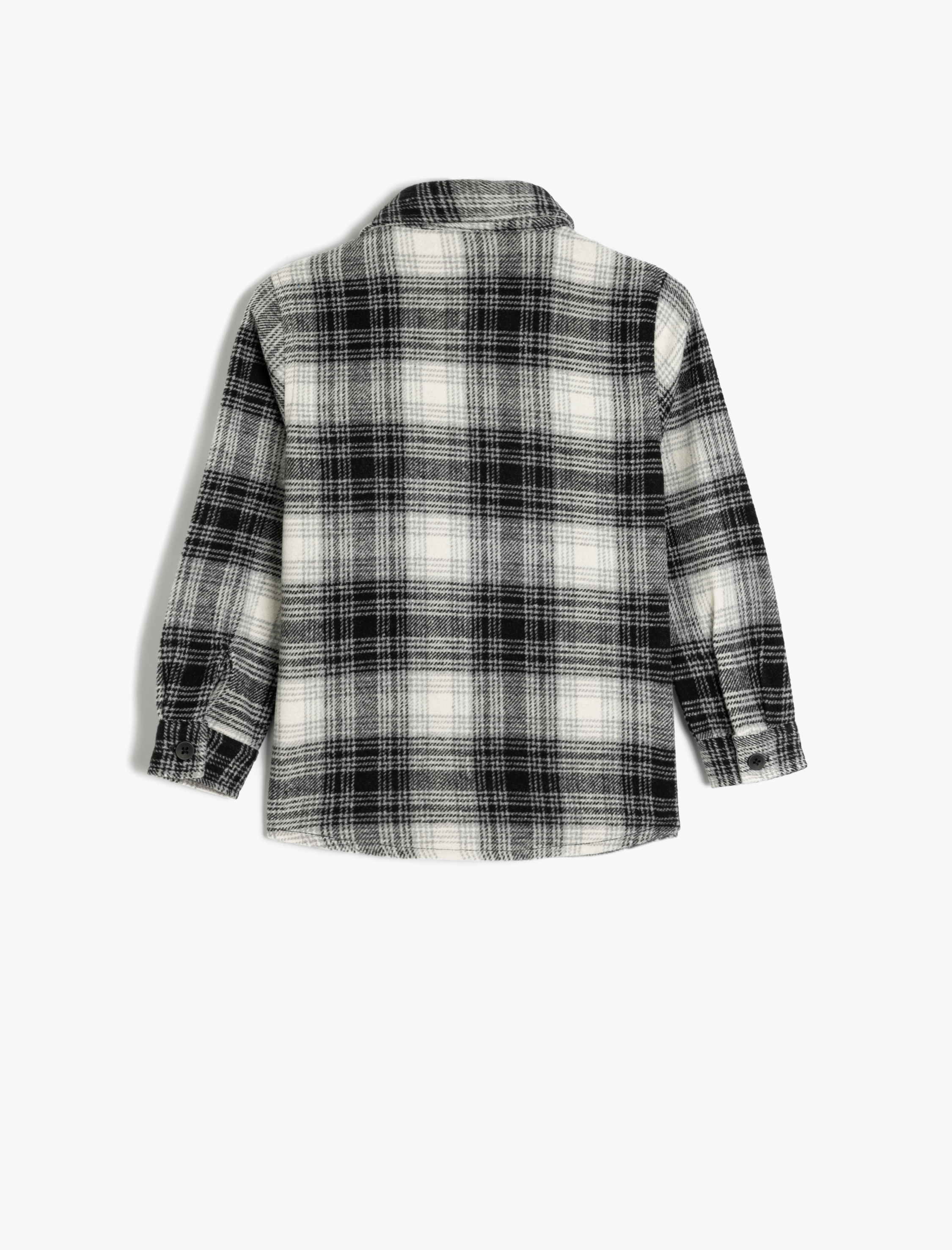  Erkek Çocuk Oduncu Gömlek Uzun Kollu Düğme Kapamalı Tek Cepli