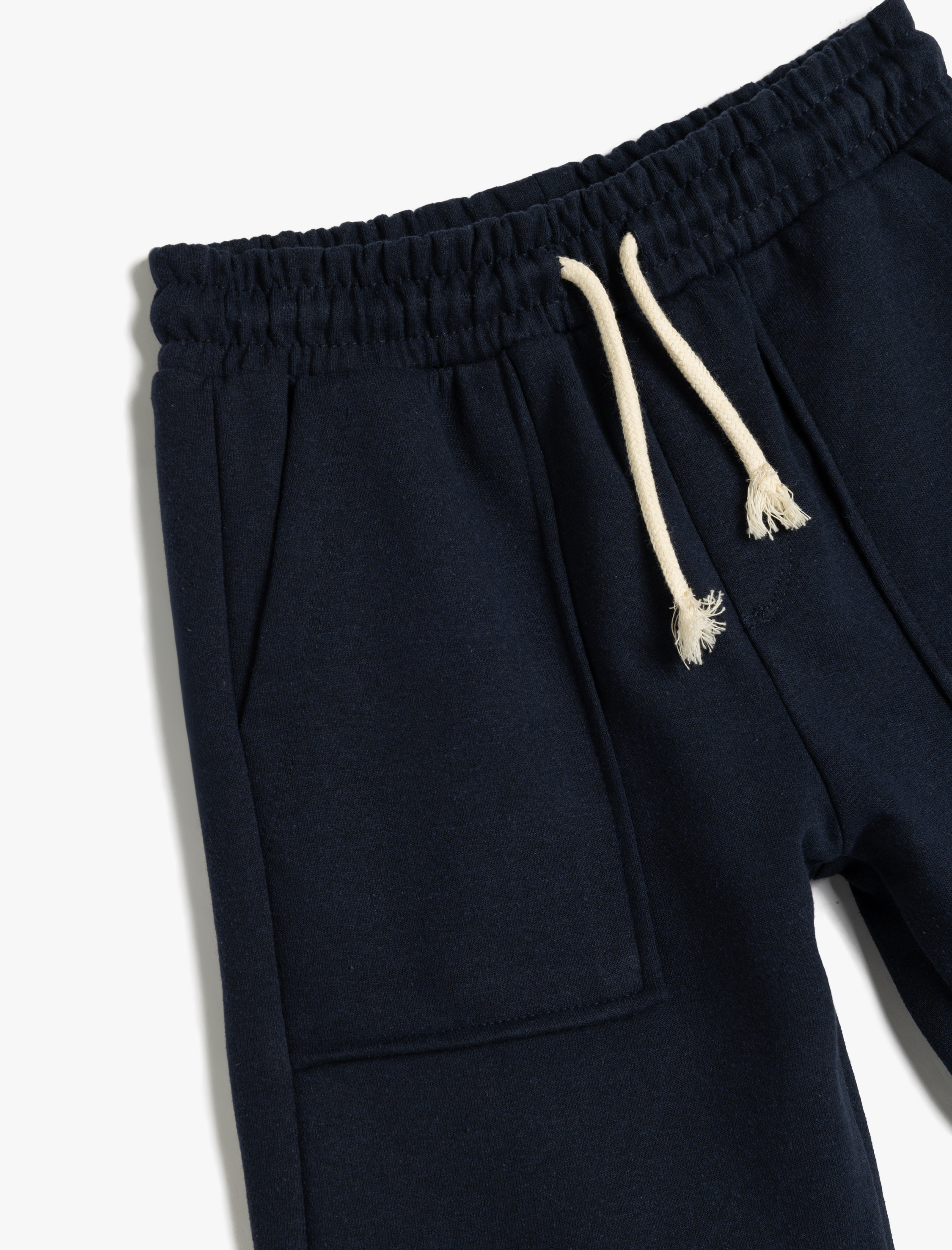  Erkek Çocuk Basic Şort Beli Bağlamalı Cepli