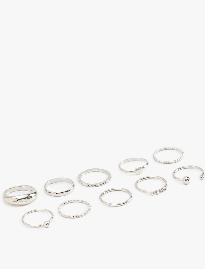 Kadın 10'lu Yüzük Seti