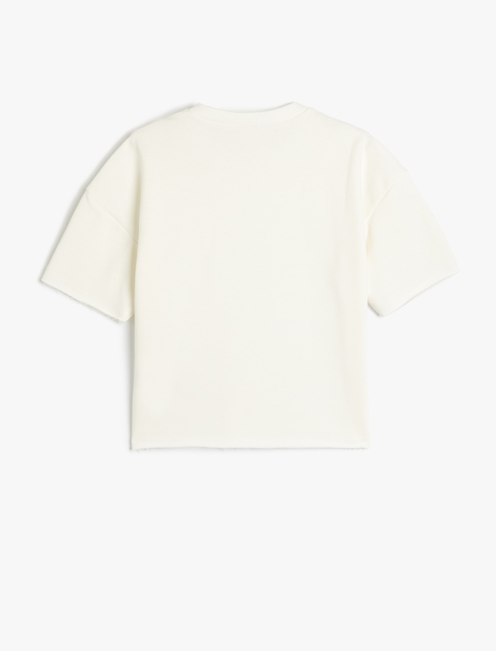 Erkek Çocuk Oversize Bisiklet Yaka Pamuklu Tişört