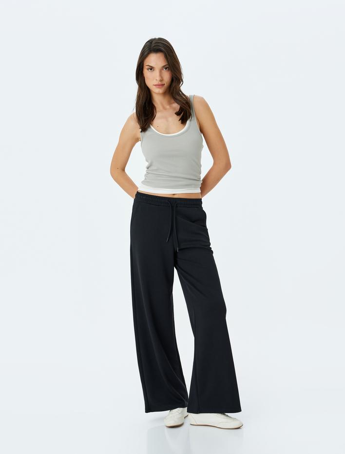  Modal Karışımlı Cepli Eşofman Pantolon