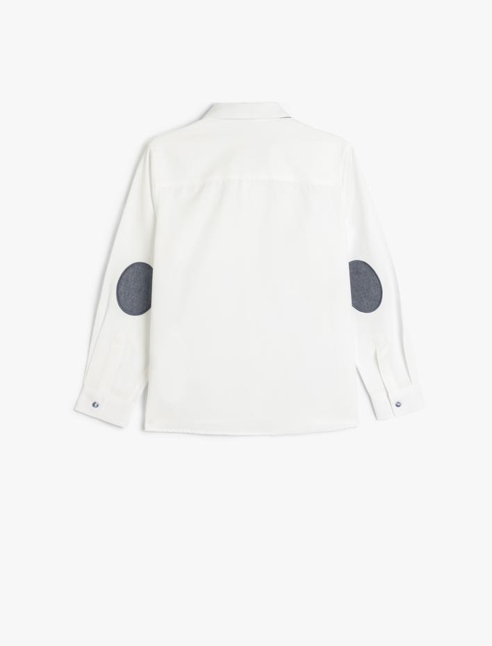 Erkek Çocuk Papyon Detaylı Uzun Kollu Gömlek