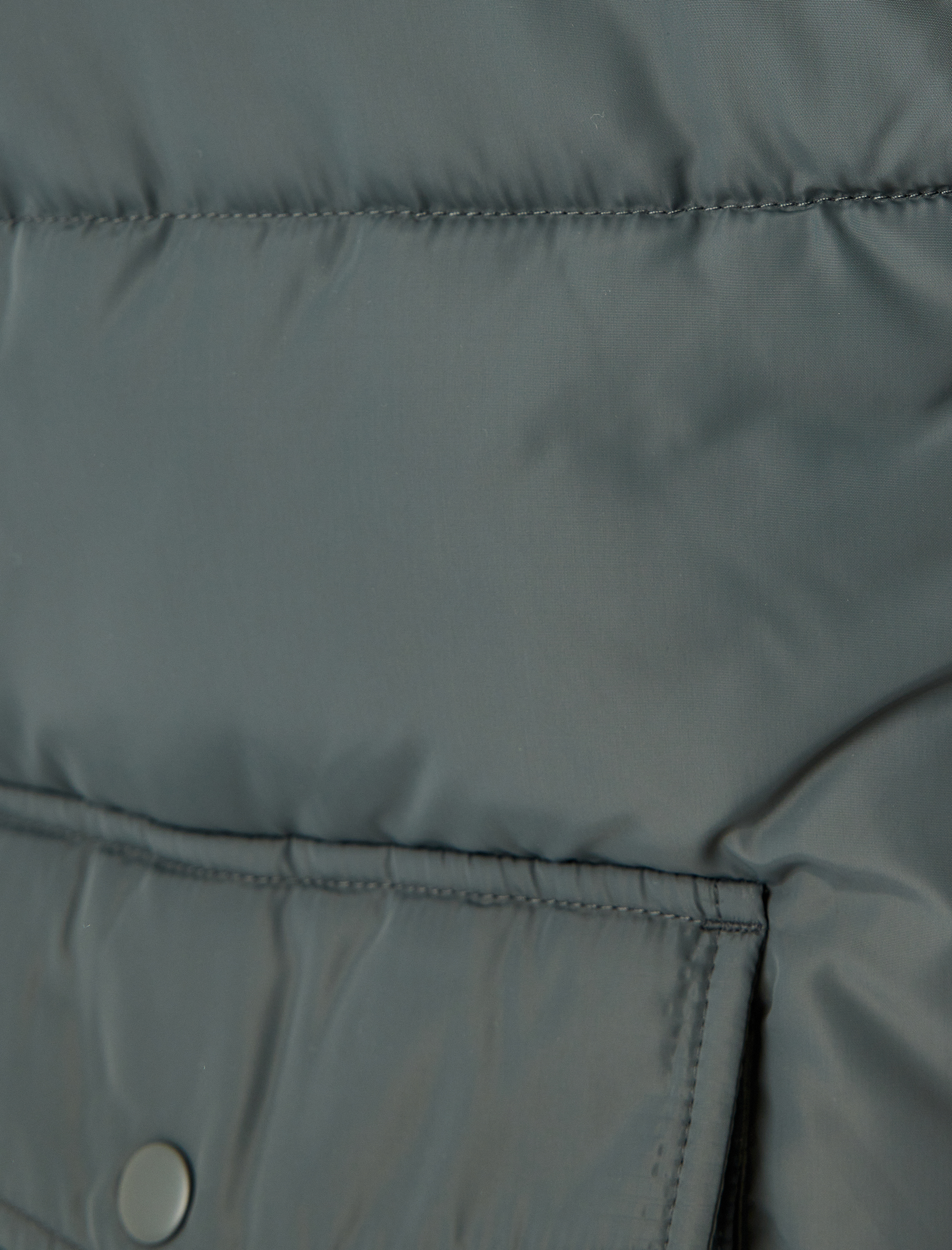   Şişme Yelek Kapşonlu Slim Fit Cep Detaylı Fermuarlı