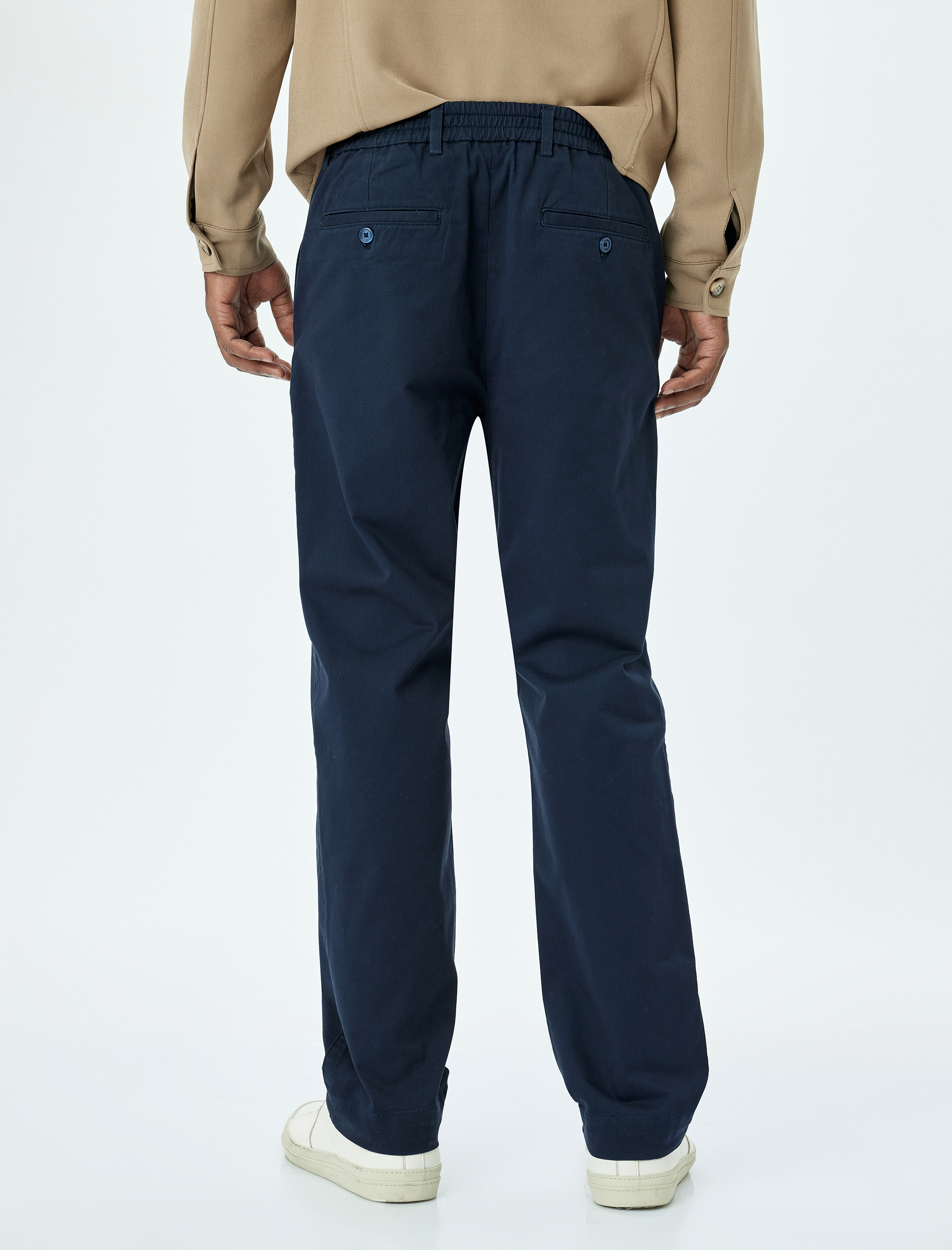   Pamuklu Gabardin Cep Detaylı Chino Pantolon