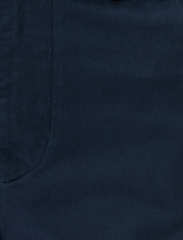 Pamuklu Gabardin Cep Detaylı Chino Pantolon_5