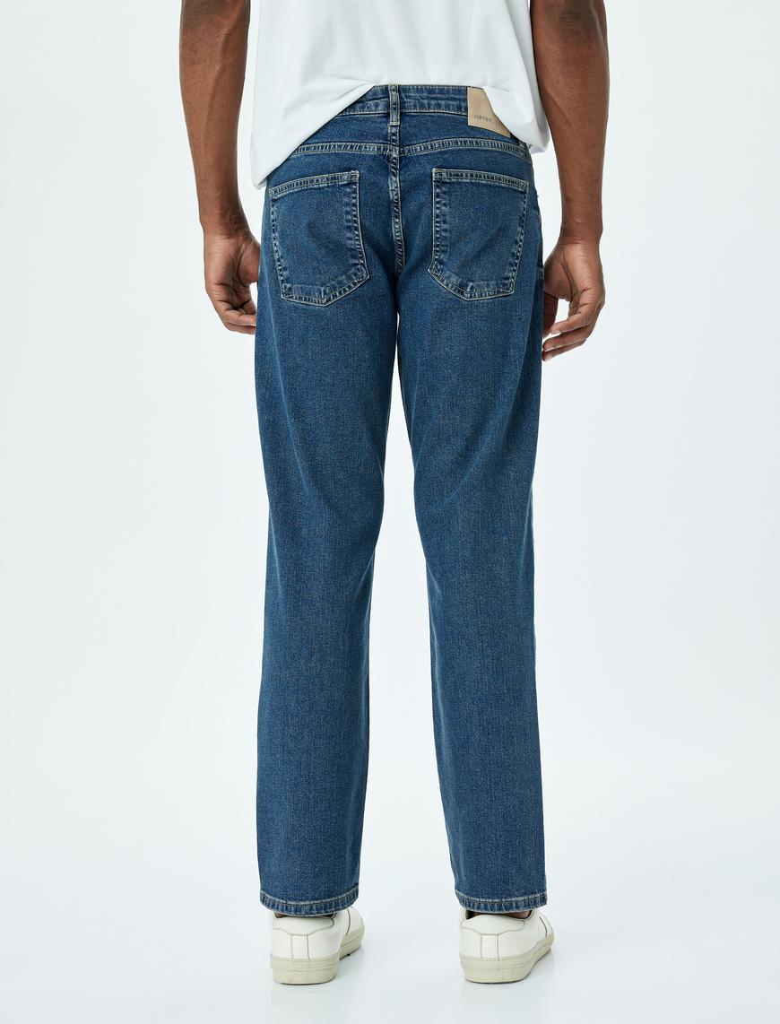   Normal Bel Straight Fit Kot Pantolon - Mark Jean