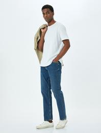 Normal Bel Straight Fit Kot Pantolon - Mark Jean