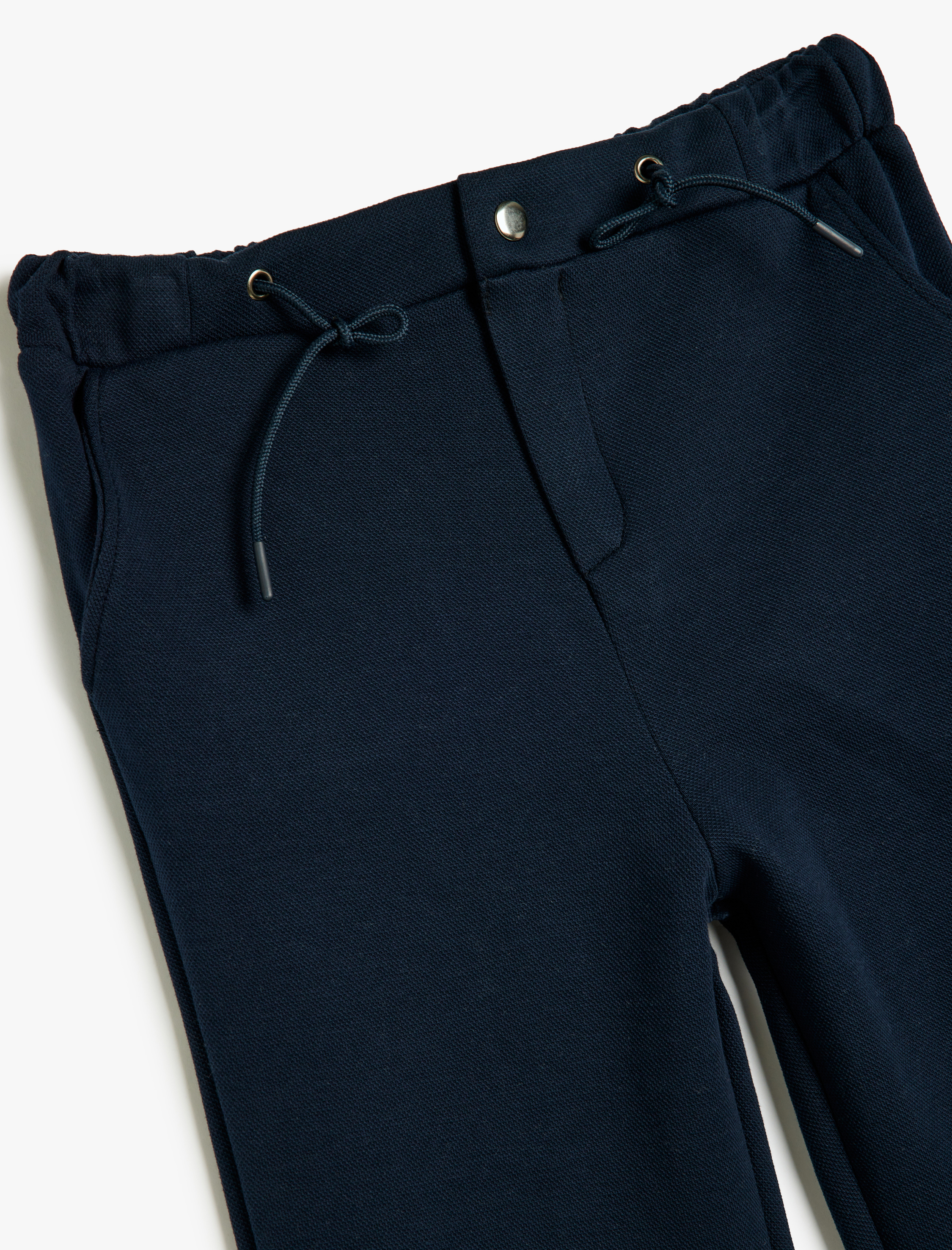  Erkek Çocuk Fermuar Detaylı Bel Bağcıklı Pantolon Görünümlü Eşofman Altı