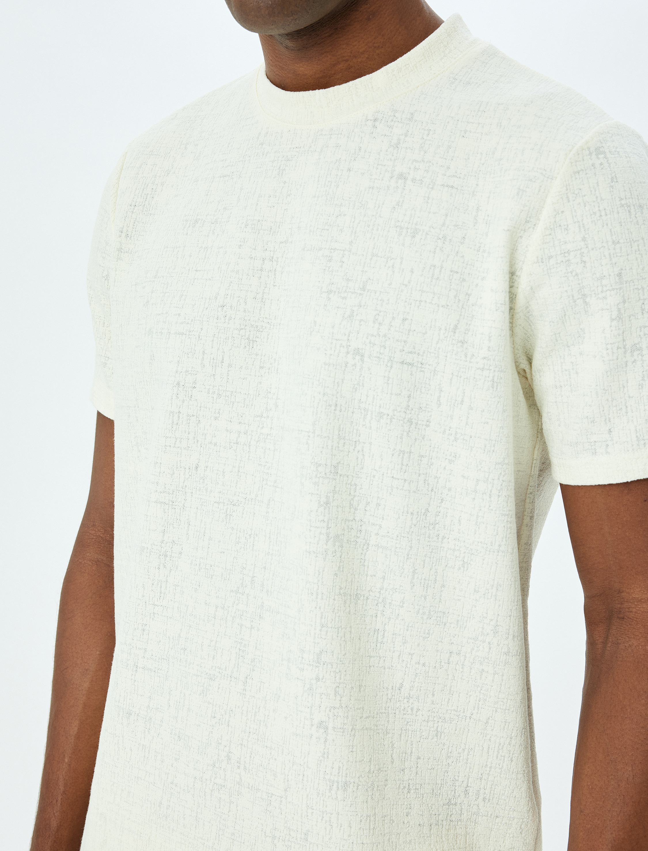   Kısa Kollu Pamuklu Regular Fit Bisiklet Yaka Tişört