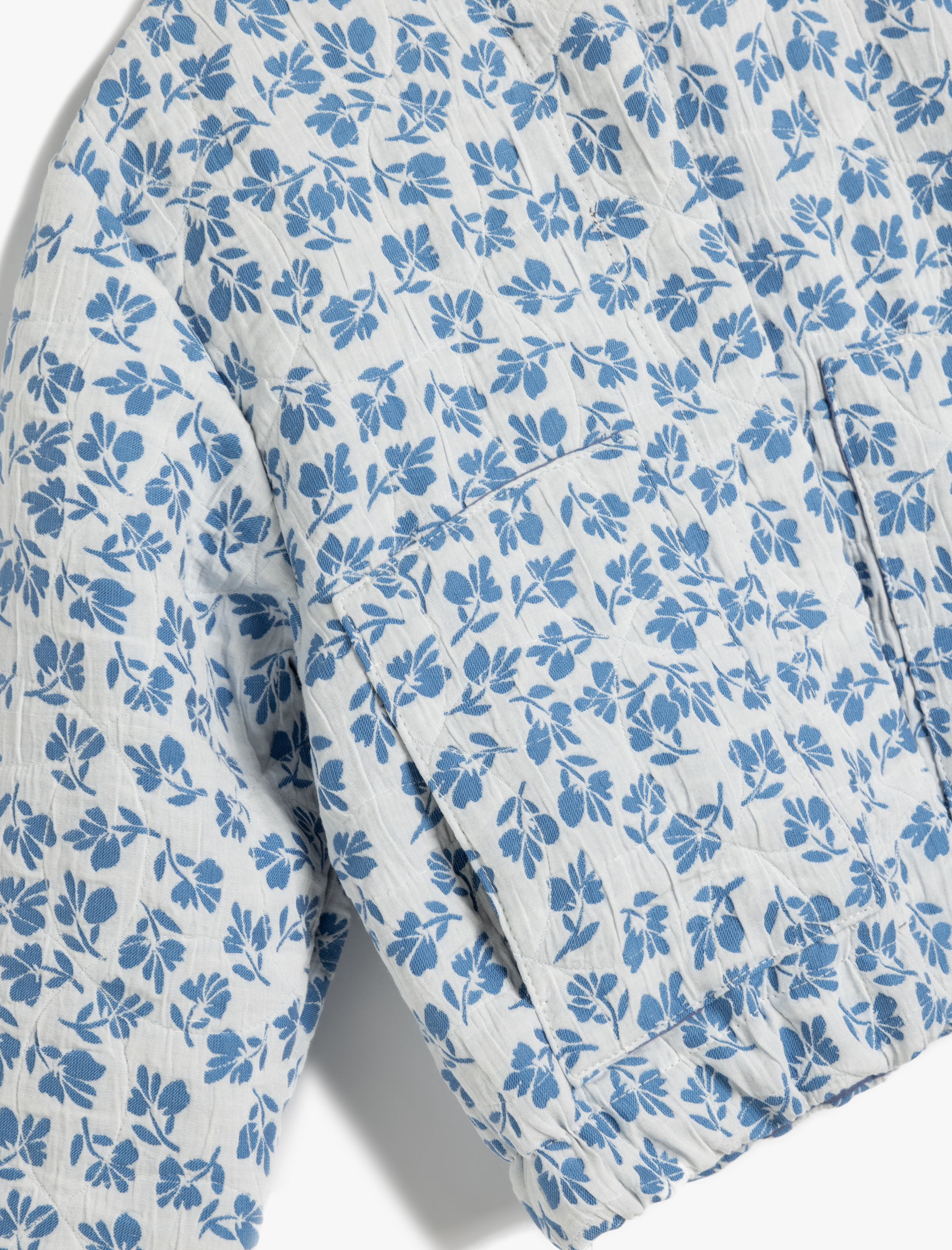  Kız Bebek Fermuarlı Uzun Kollu Çiçekli Mevsimlik Ceket