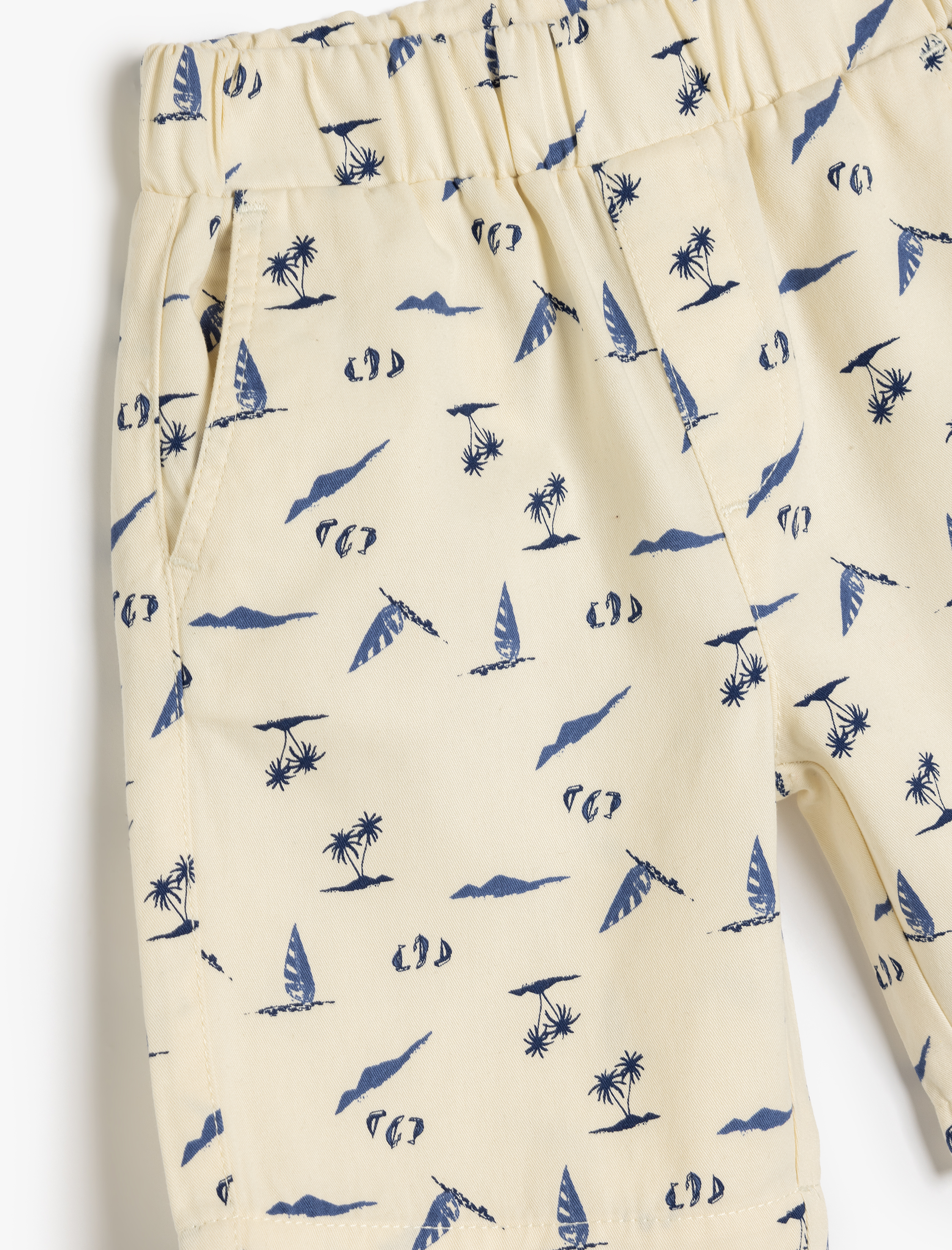  Erkek Çocuk Desenli Pamuklu Bermuda Şort