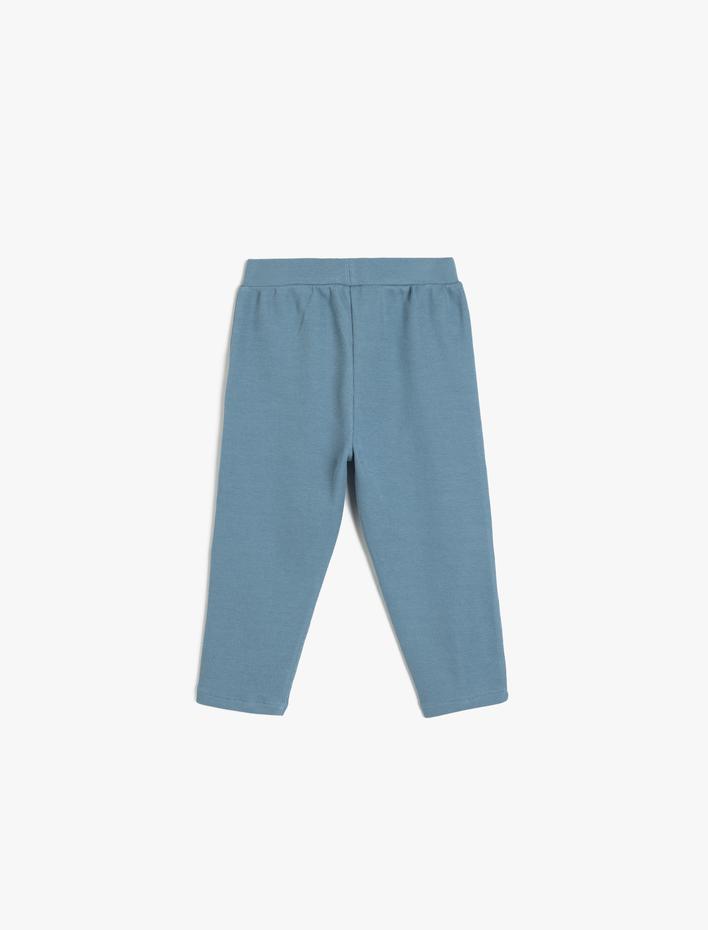 Erkek Bebek Pamuklu Beli Bağcıklı Regular Fit Jogger Eşofman Altı