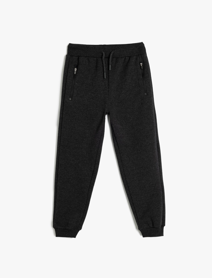 Erkek Çocuk Beli Bağcıklı Regular Fit Jogger Eşofman Altı