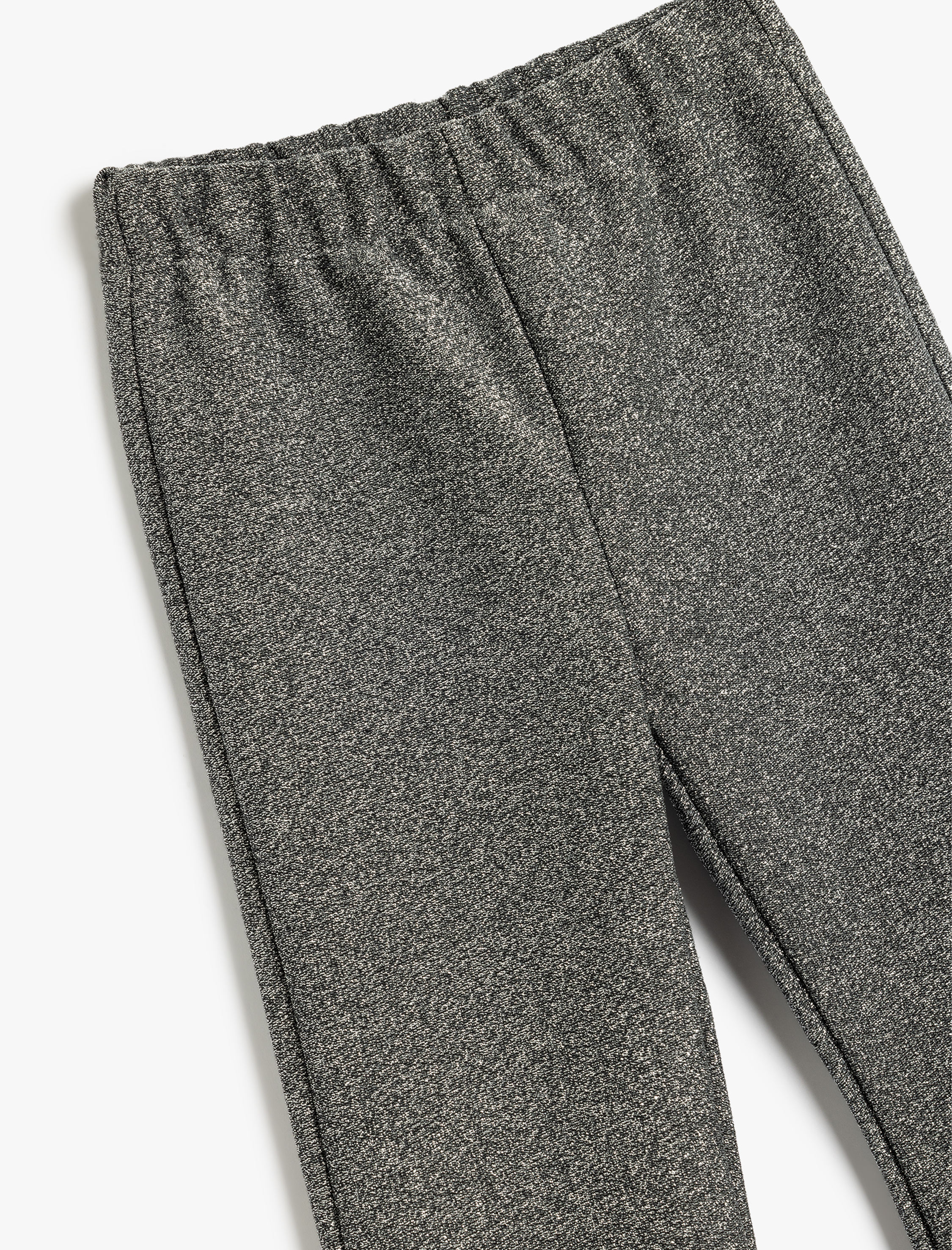  Kız Çocuk Simli Slim Fit İspanyol Paça Pantolon