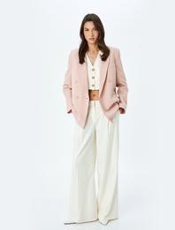 Kruvaze Oversize Blazer Ceket