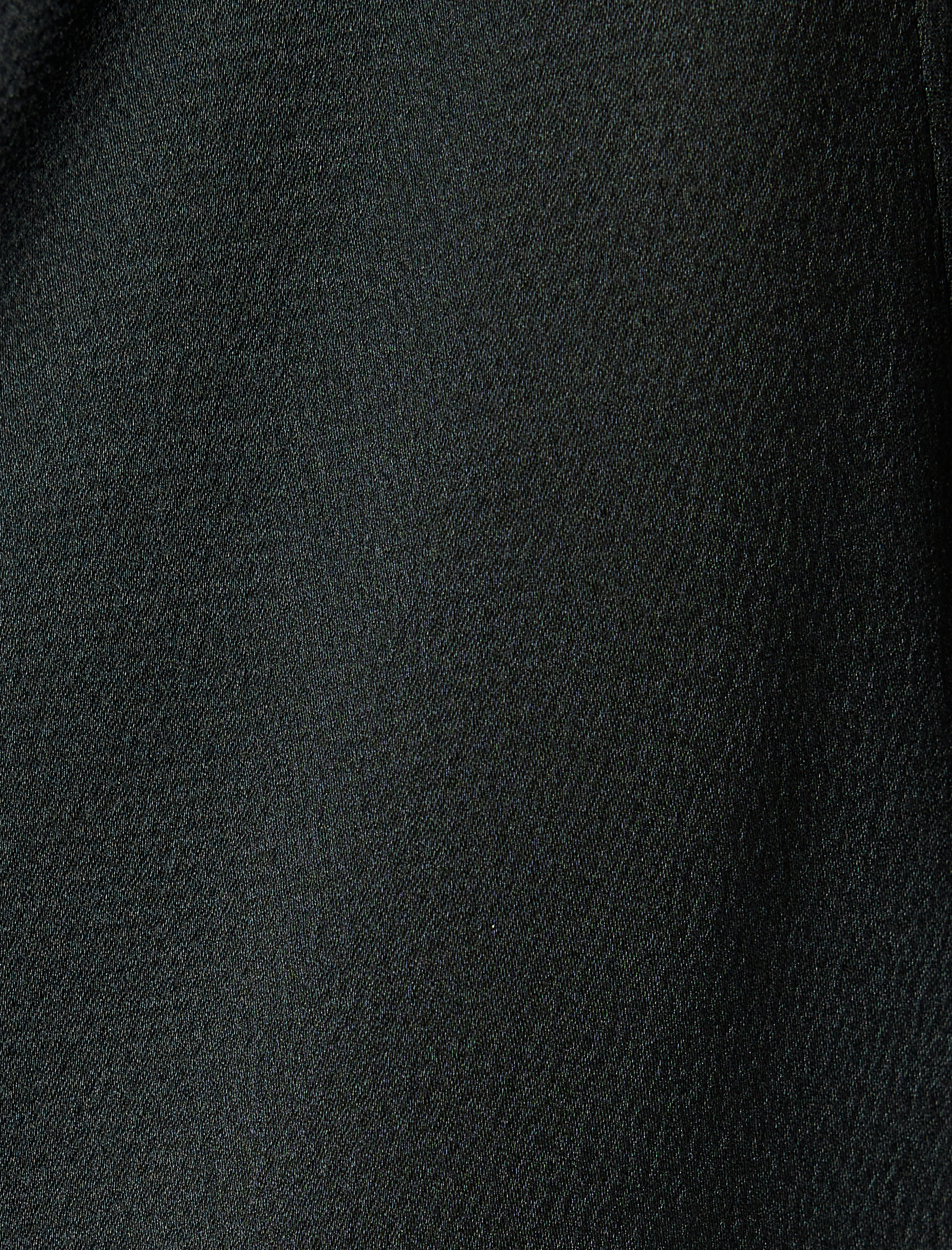   Uzun Kollu Bağlama Detaylı Fırfırlı Saten Gömlek