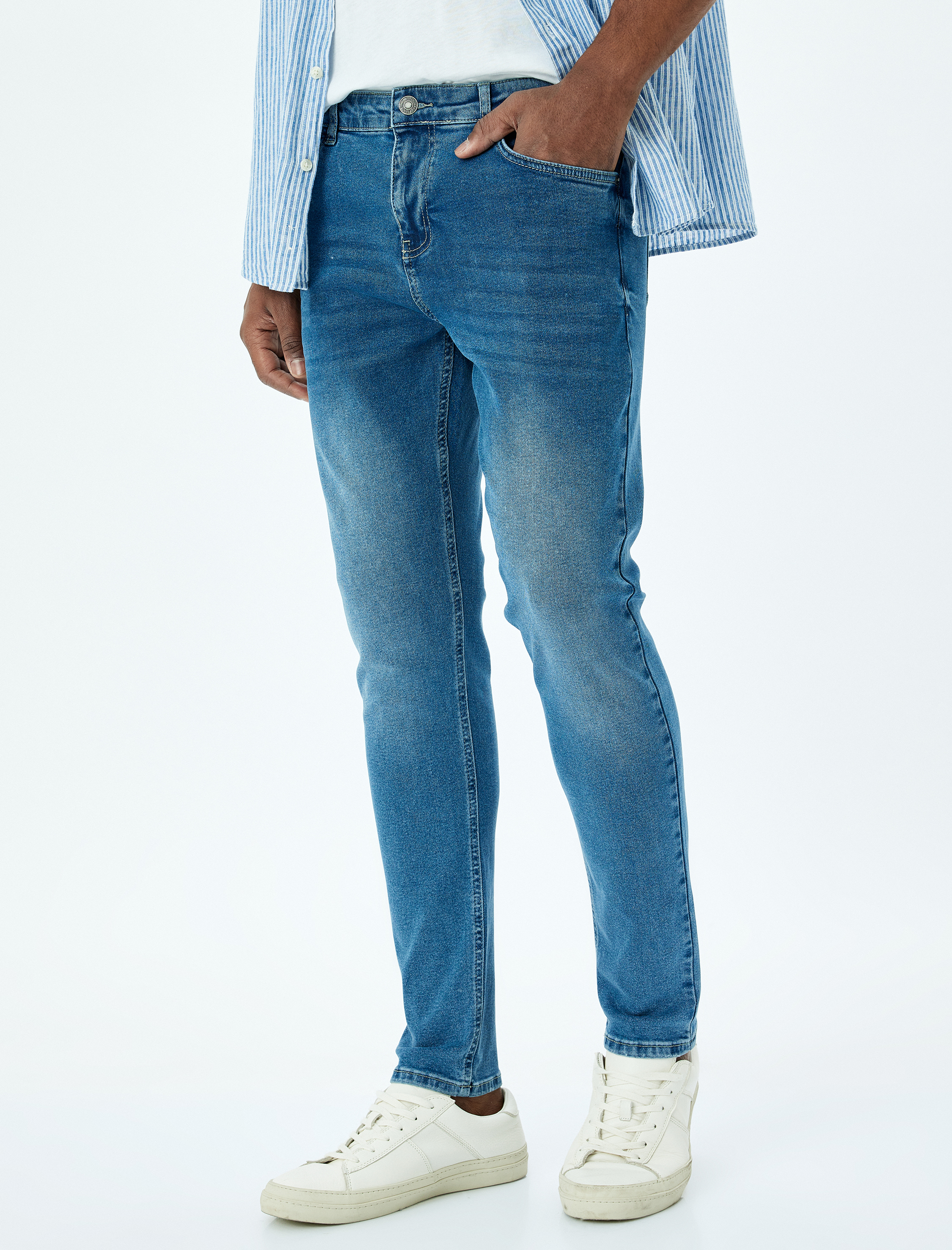   Normal Bel Skinny Fit Kot Pantolon - Michael Fit