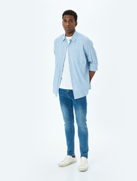 Normal Bel Skinny Fit Kot Pantolon - Michael Fit