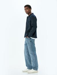 Normal Bel Straight Fit Kot Pantolon - Mark Jean