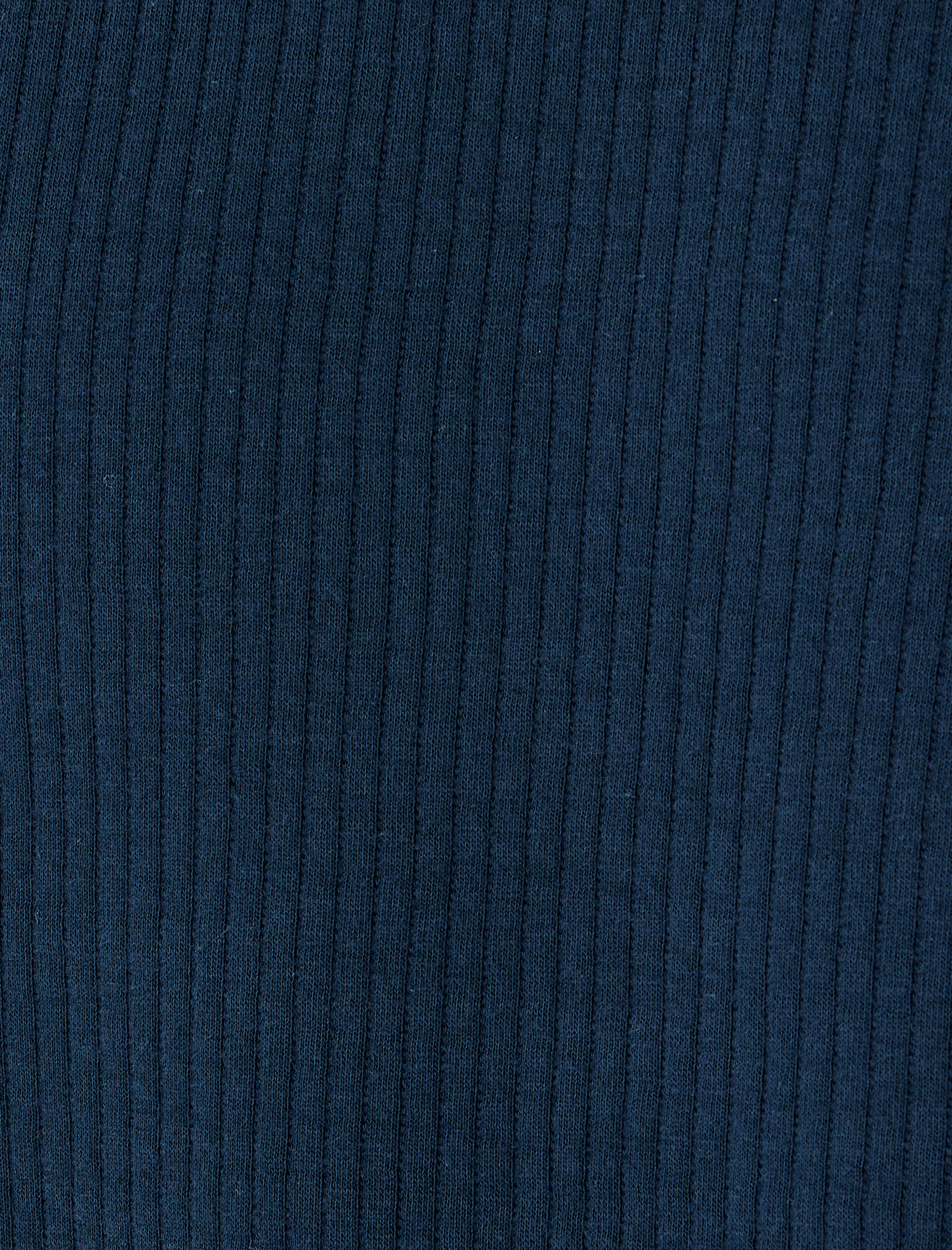 Uzun Kollu Pamuk Karışımlı Dokulu Basic Bisiklet Yaka Sweatshirt