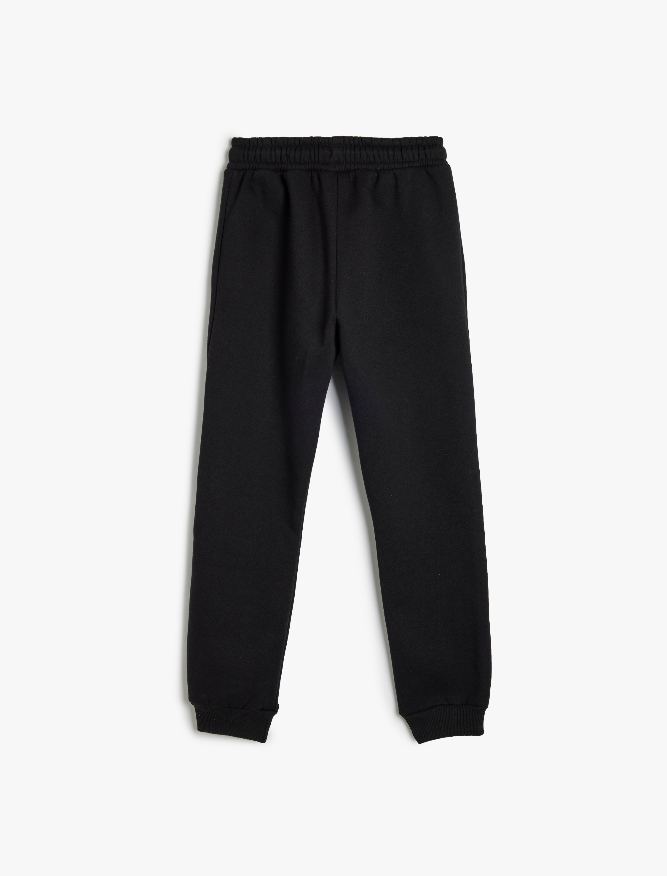  Erkek Çocuk Şardonlu Beli Bağcıklı Cep Detaylı Basic Jogger Eşofman Altı