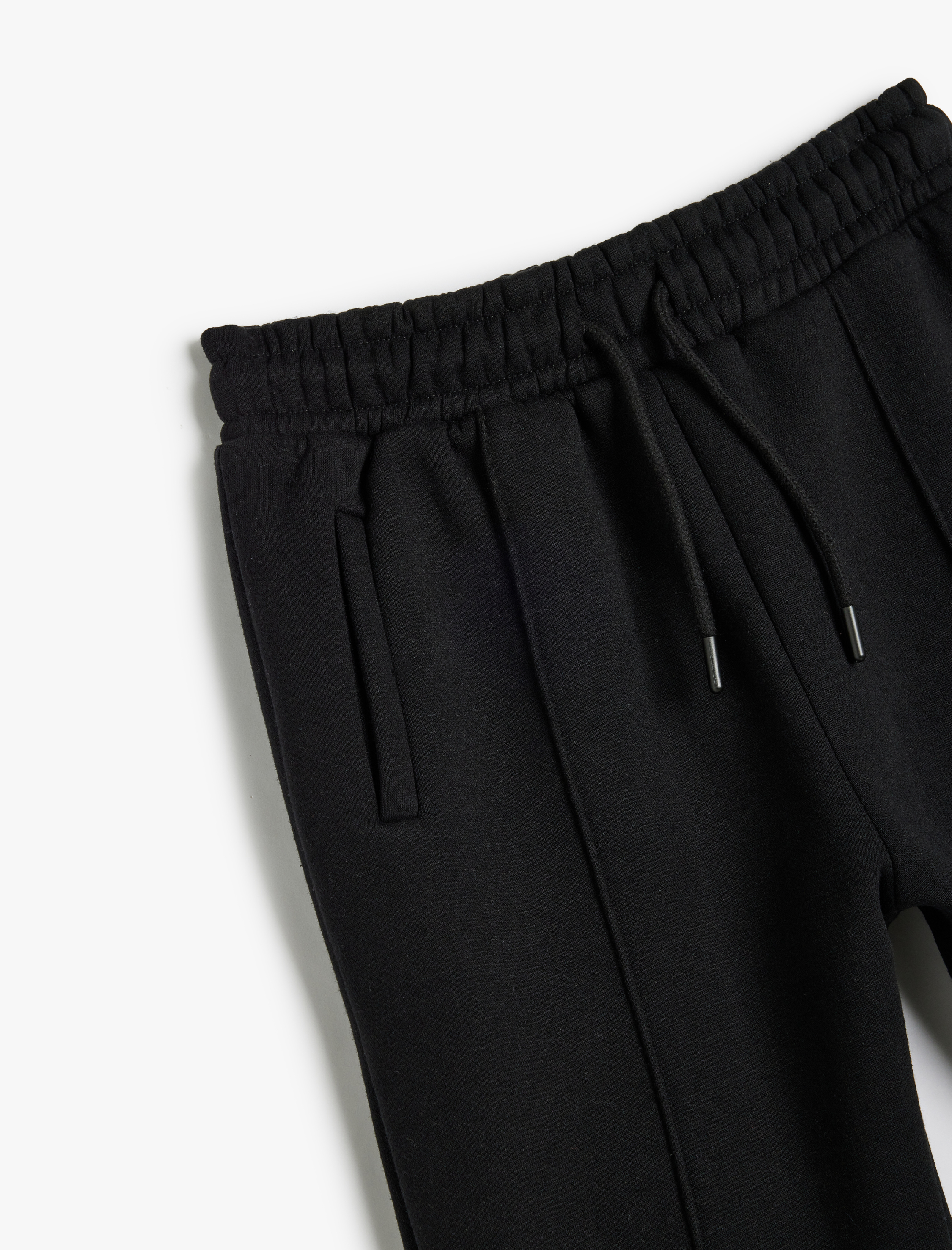  Erkek Çocuk Şardonlu Beli Bağcıklı Cep Detaylı Basic Jogger Eşofman Altı