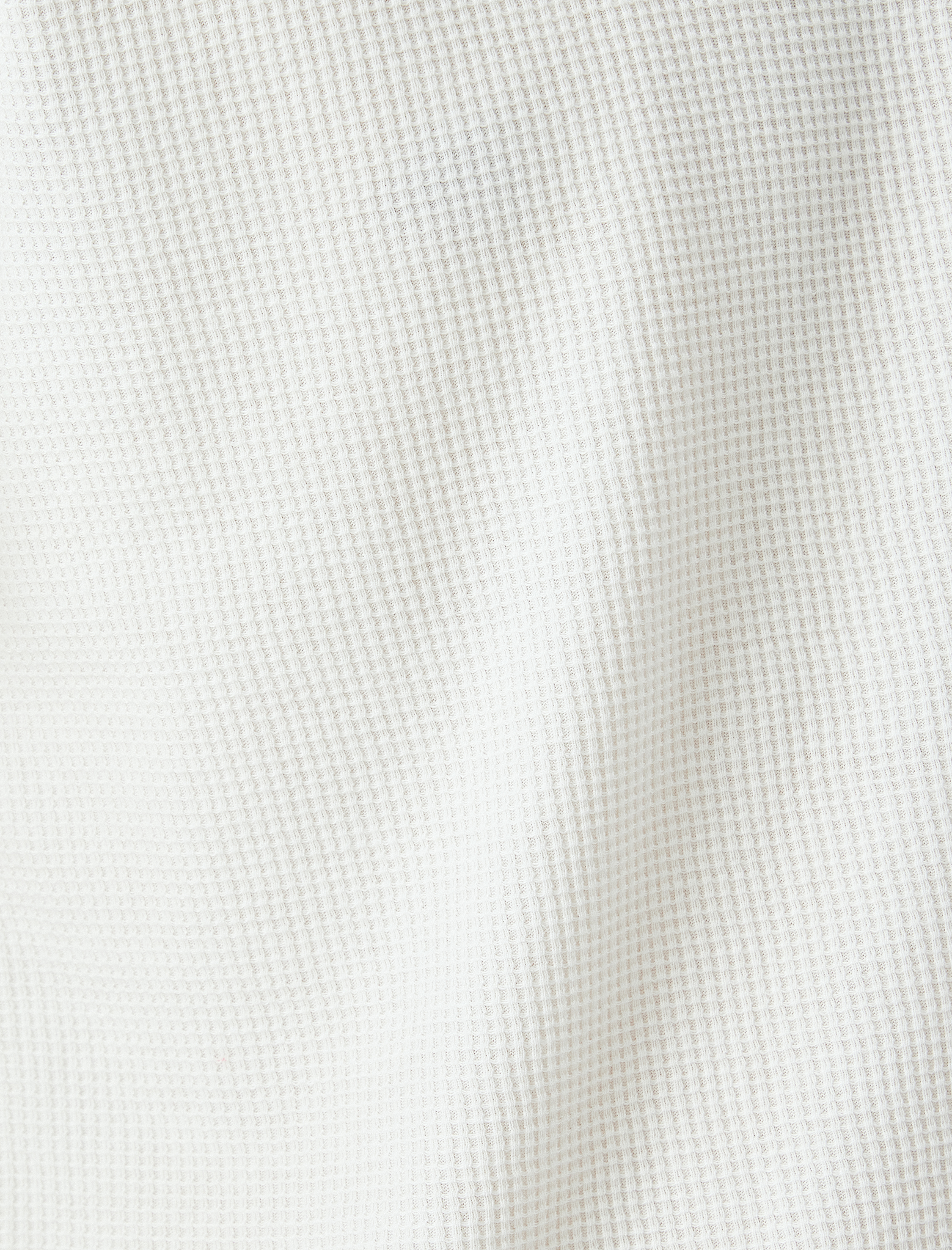   Kısa Kollu Regular Fit Etiket Detaylı Waffle Dokulu Pamuk Karışımlı Bisiklet Yaka Tişört