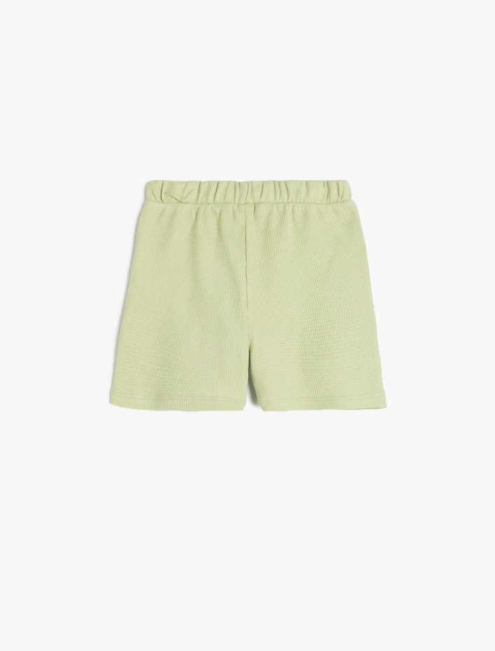 Erkek Bebek Pamuklu Bel Lastikli Cepli Şort