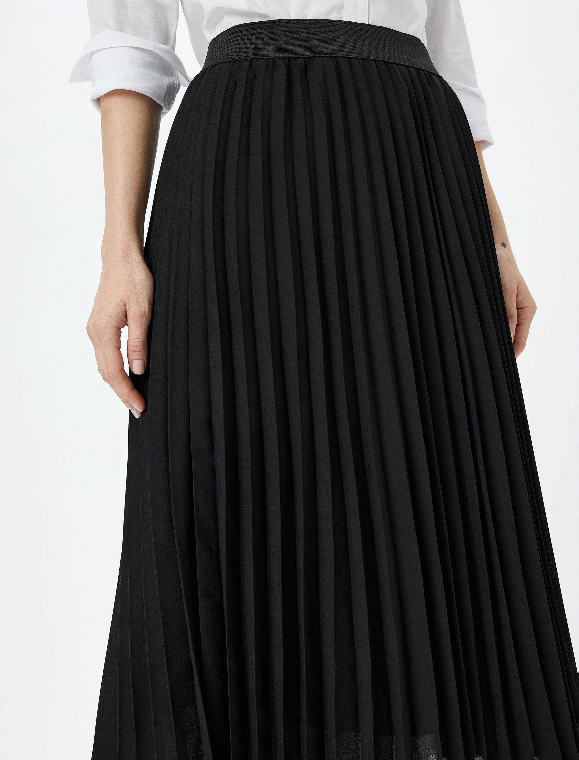 Standart Bel Midi Boy Piliseli Etek