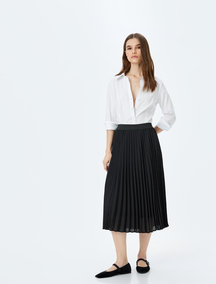  Standart Bel Midi Boy Piliseli Etek