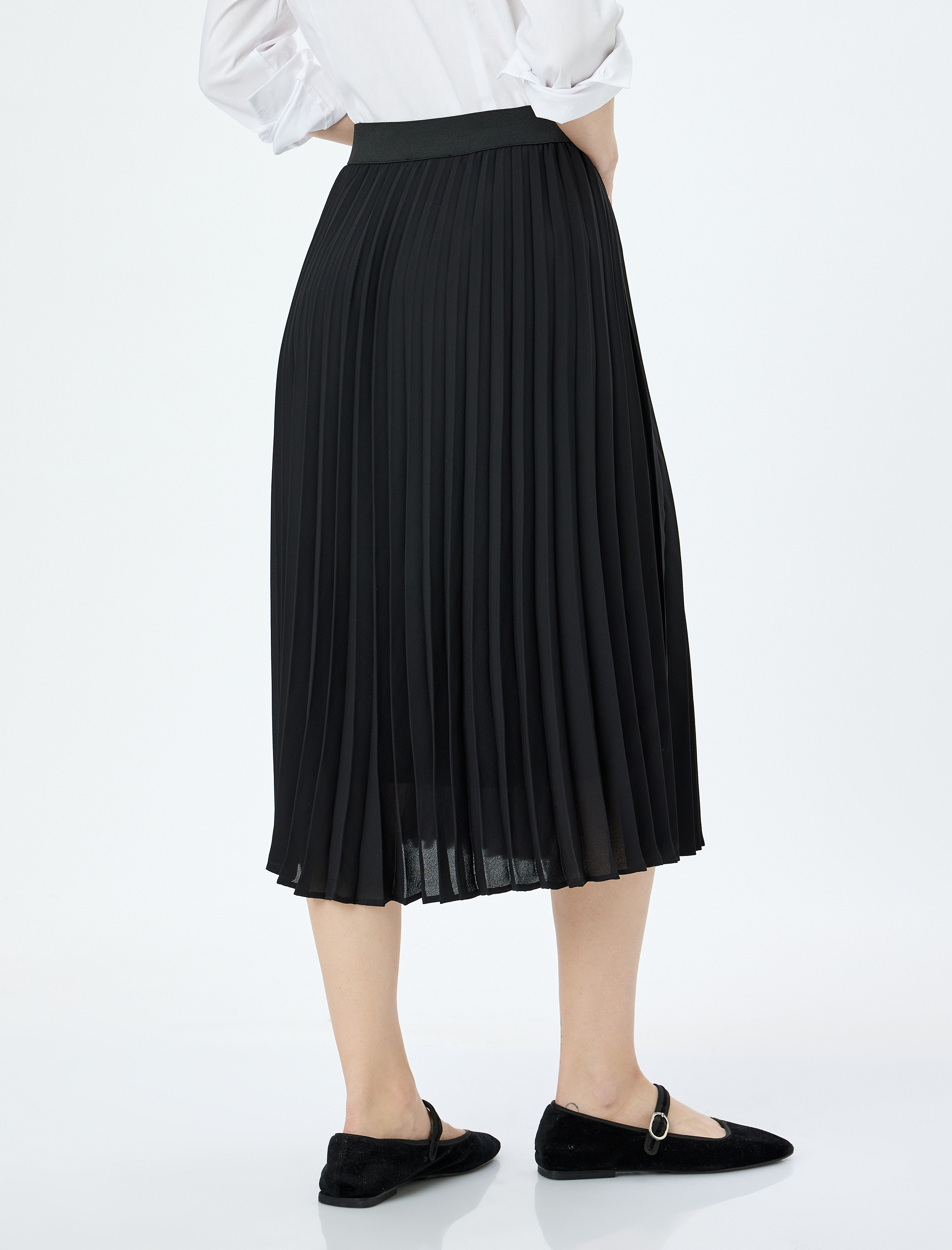 Standart Bel Midi Boy Piliseli Etek