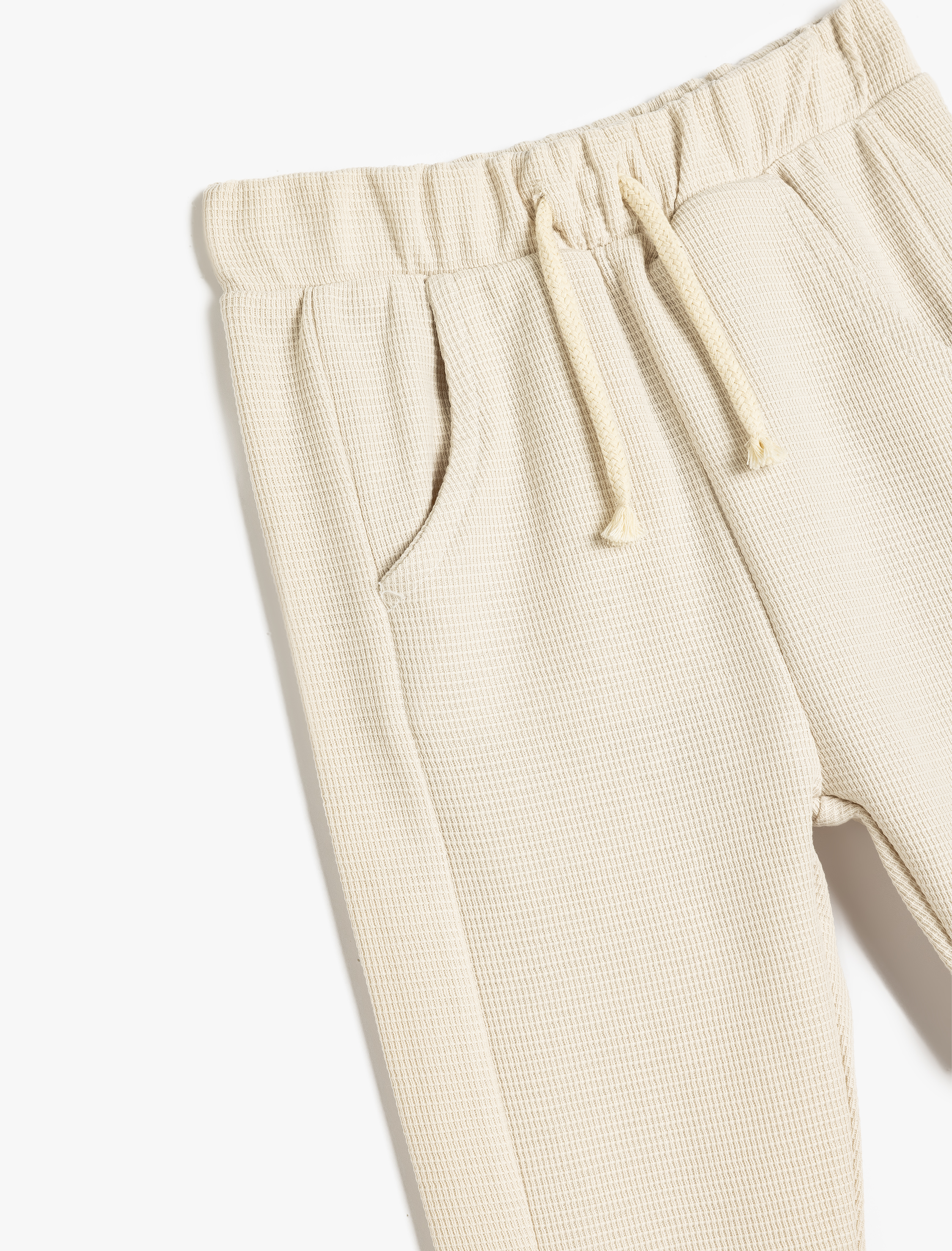  Erkek Bebek Pamuklu Beli Bağcıklı Jogger Eşofman Altı