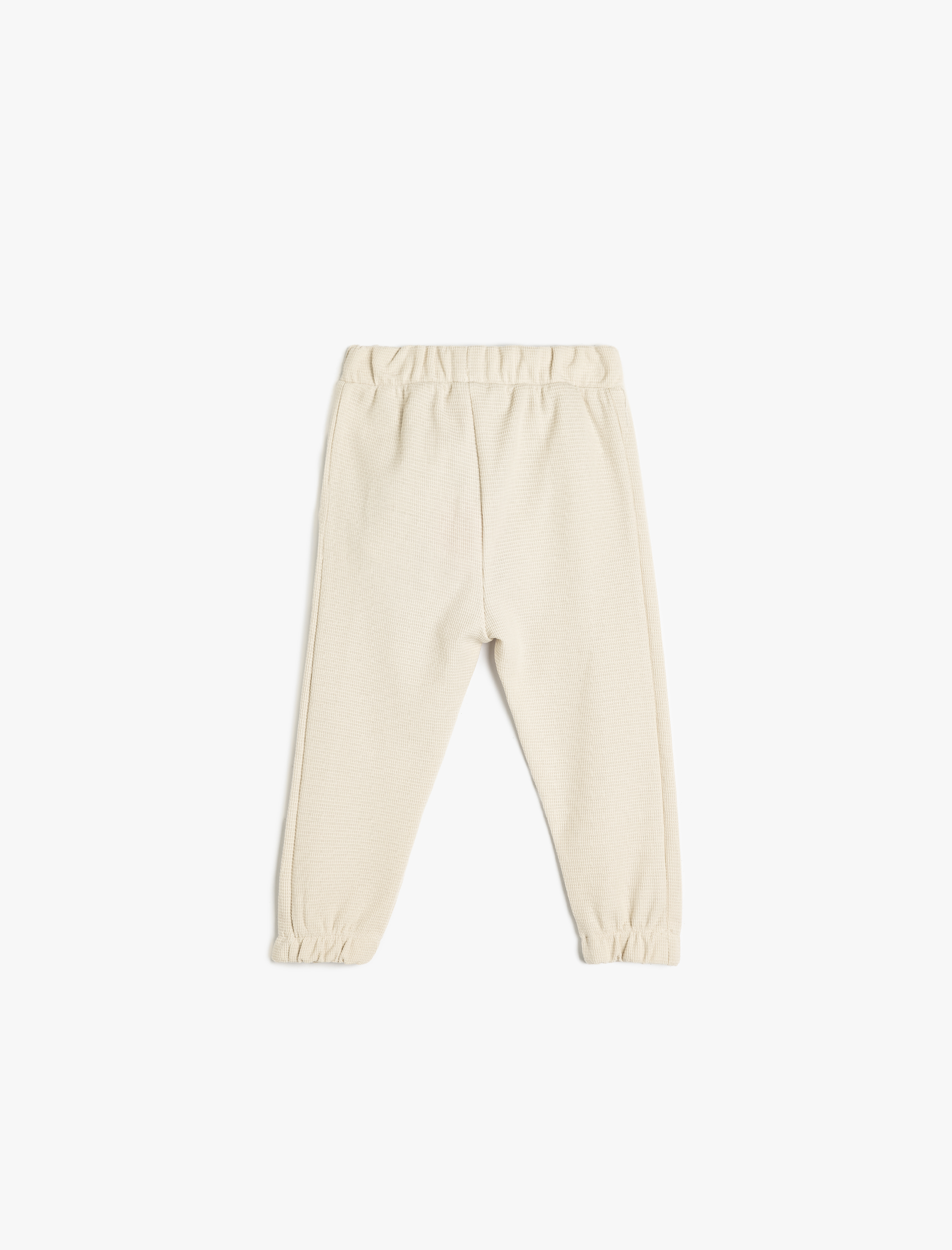  Erkek Bebek Pamuklu Beli Bağcıklı Jogger Eşofman Altı