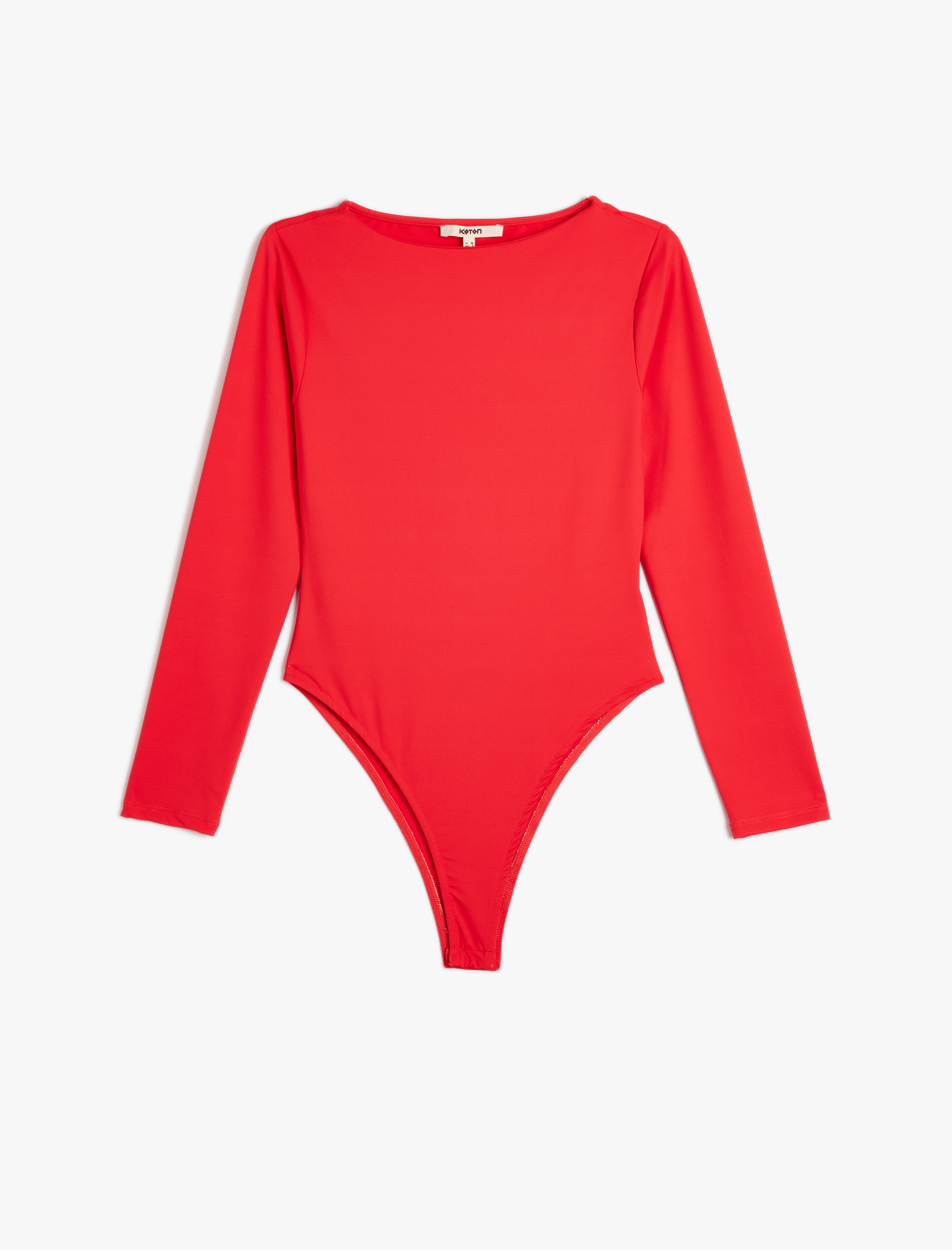 Çıt Çıt Kapamalı Bisiklet Yaka Uzun Kollu Body