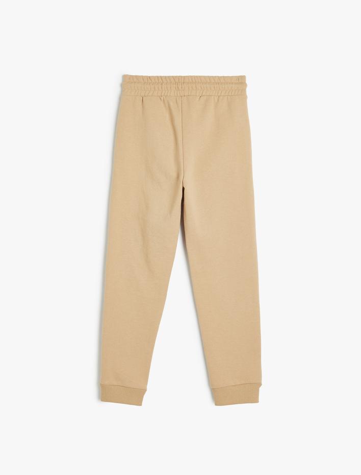 Erkek Çocuk Baskı Detaylı Şardonlu Jogger Eşofman Altı