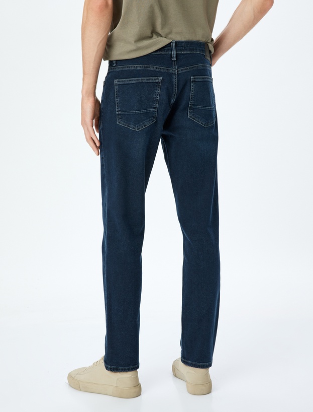 Normal Bel Cepli Slim Fit Kot Pantolon - Brad Jean_3