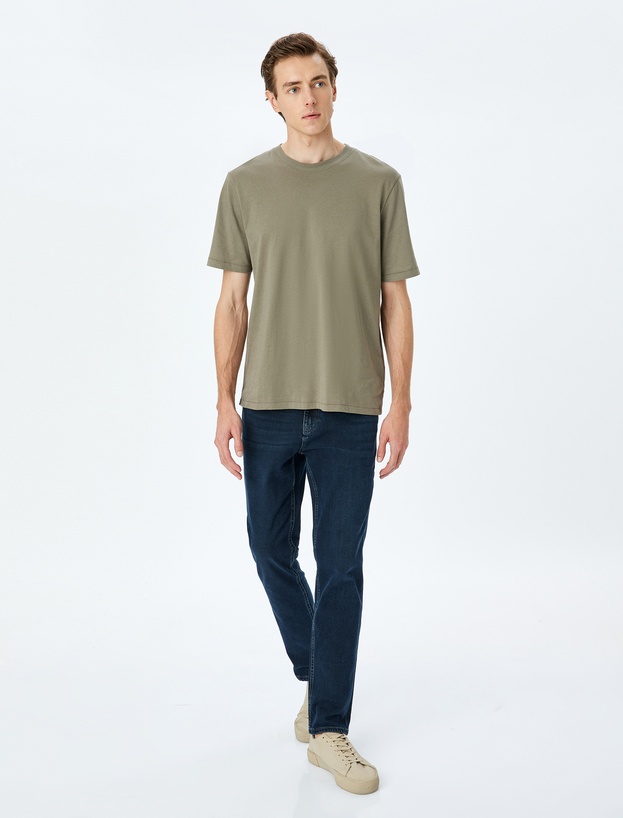 Normal Bel Cepli Slim Fit Kot Pantolon - Brad Jean_1