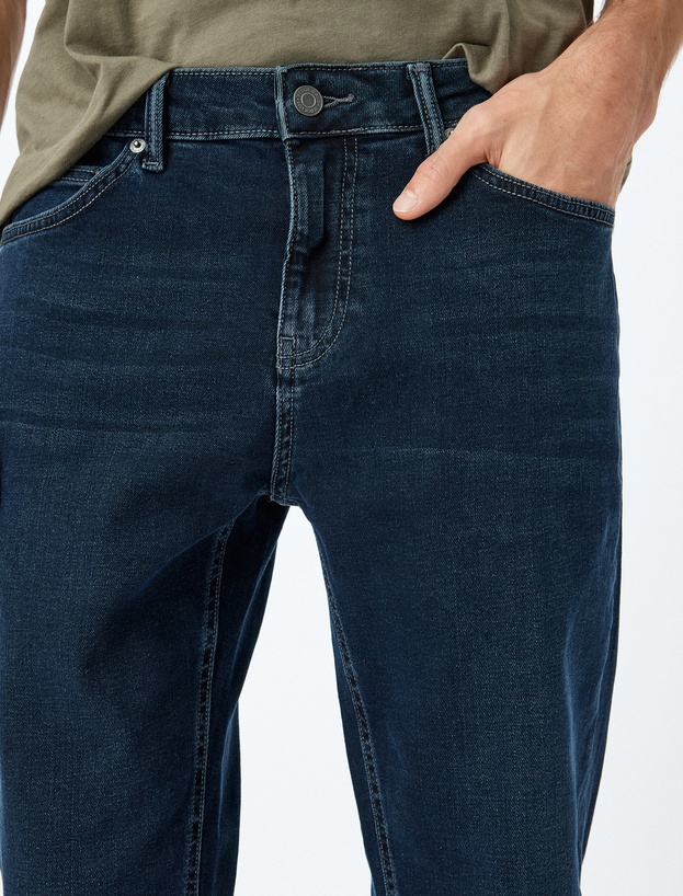 Normal Bel Cepli Slim Fit Kot Pantolon - Brad Jean_4