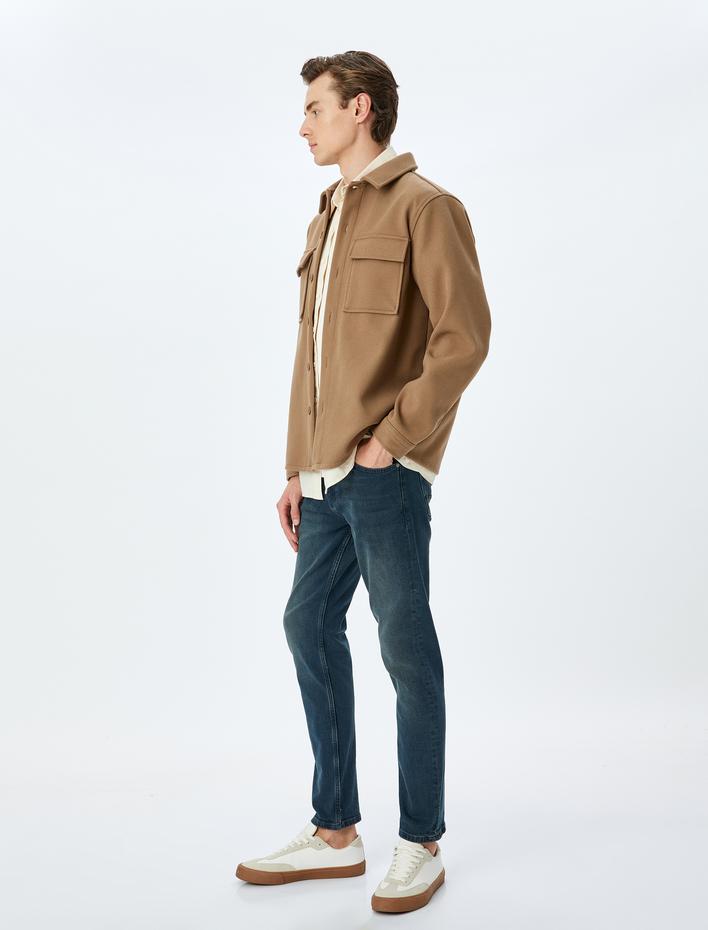  Normal Bel Slim Fit Kot Pantolon - Brad Jean