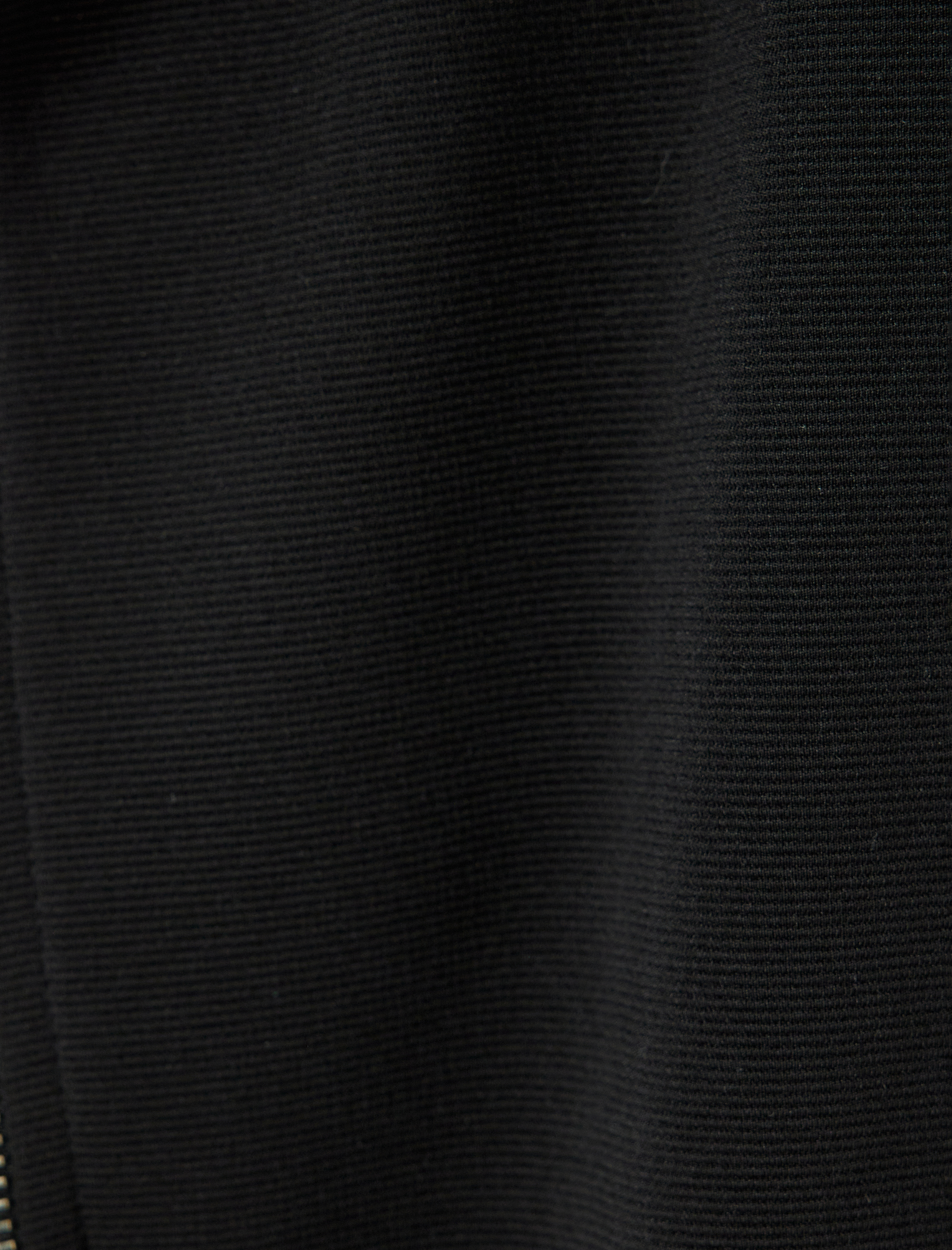   Fermuar Detaylı Gömlek Yaka Uzun Kollu Ceket