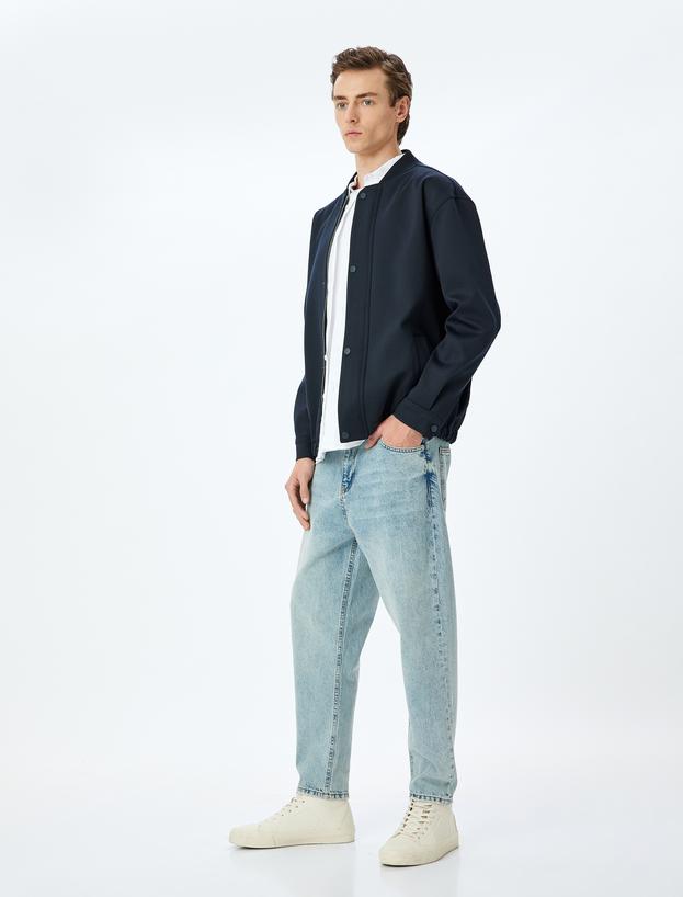 Normal Bel Loose Fit Kot Pantolon - Steve Jean_0