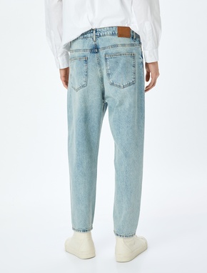 Normal Bel Loose Fit Kot Pantolon - Steve Jean_3