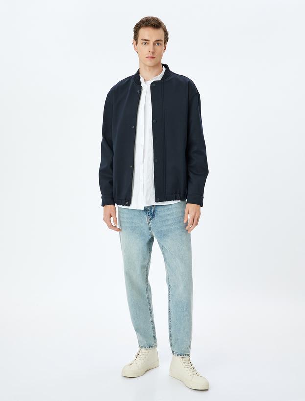 Normal Bel Loose Fit Kot Pantolon - Steve Jean_1