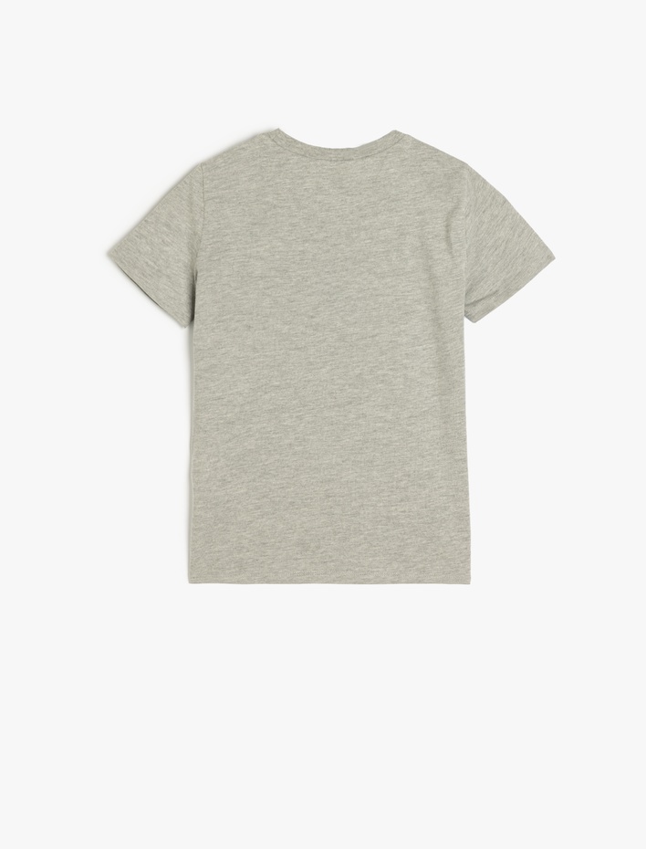 Erkek Çocuk Oyun Temalı Kısa Kollu Bisiklet Yaka Tişört