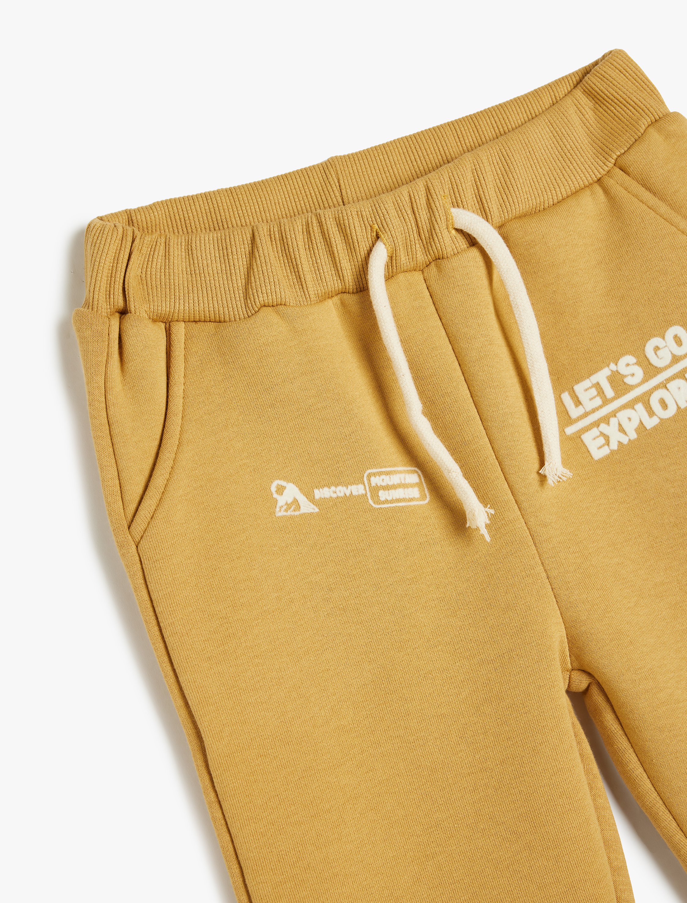  Erkek Bebek Baskılı Cep Detaylı Pamuklu Şardonlu Jogger Eşofman Altı